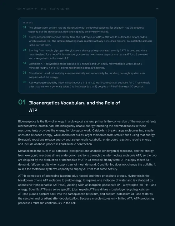Sample study guide page 2, English edition